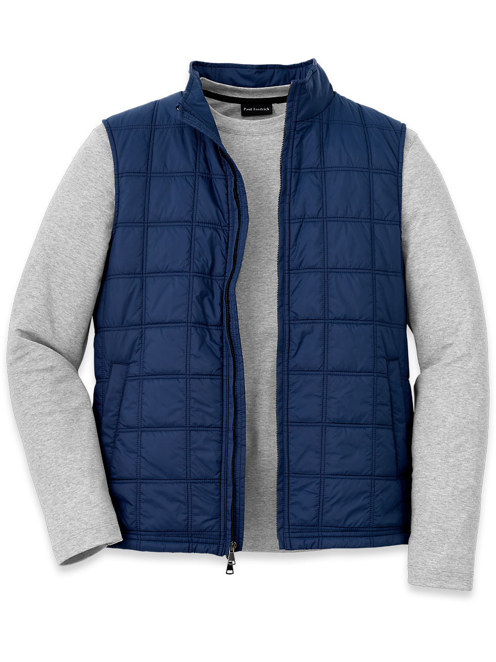 Product Image of Nylon Quilted Vest-Navy