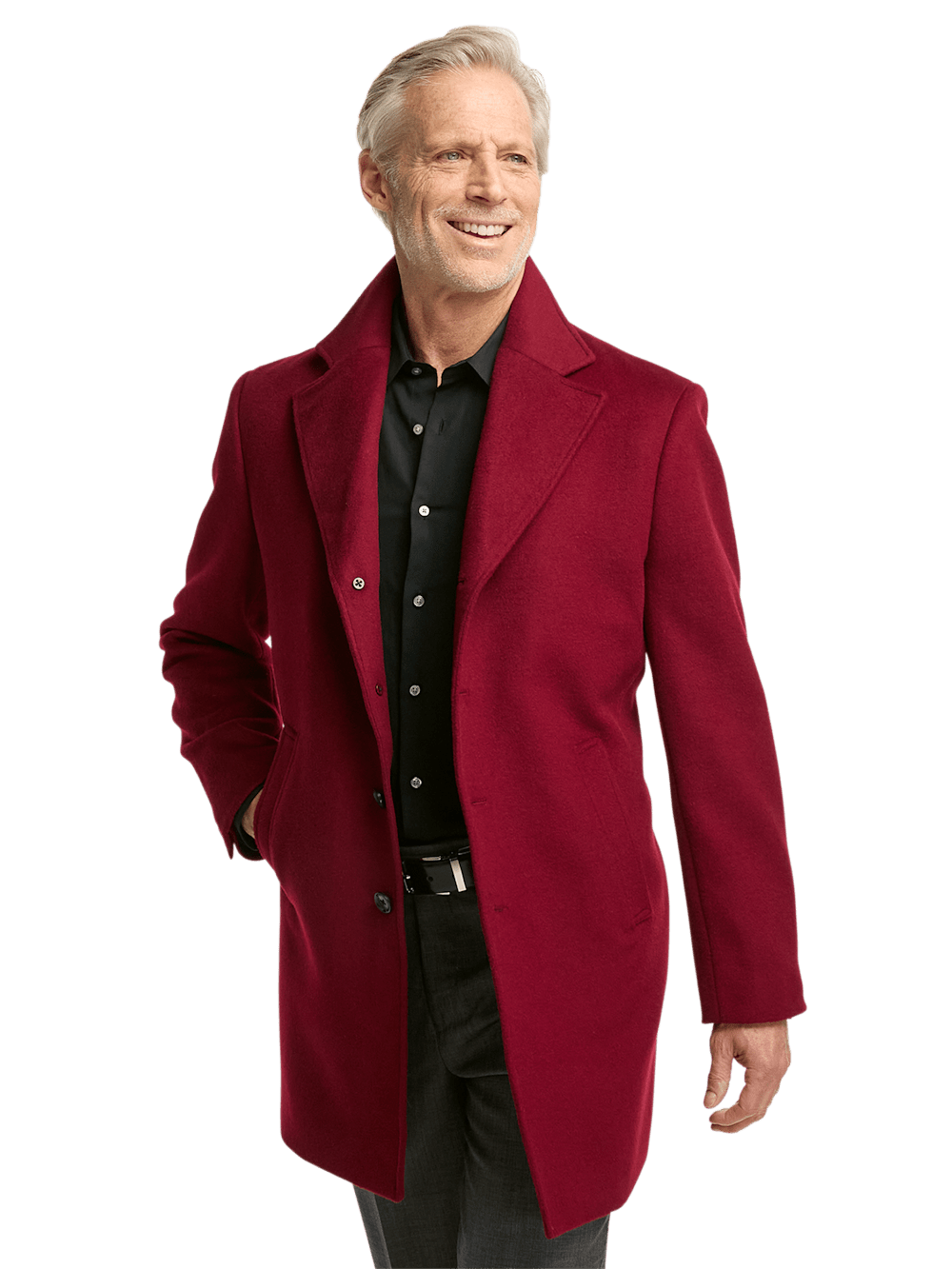Alternate Image of Wool Single Breasted Topcoat-2