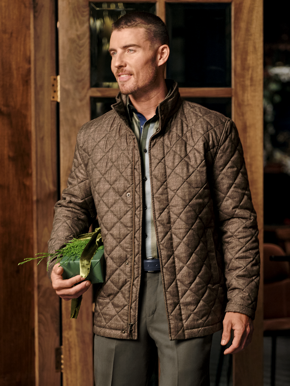 Alternate Image of Houndstooth Quilted Jacket-8