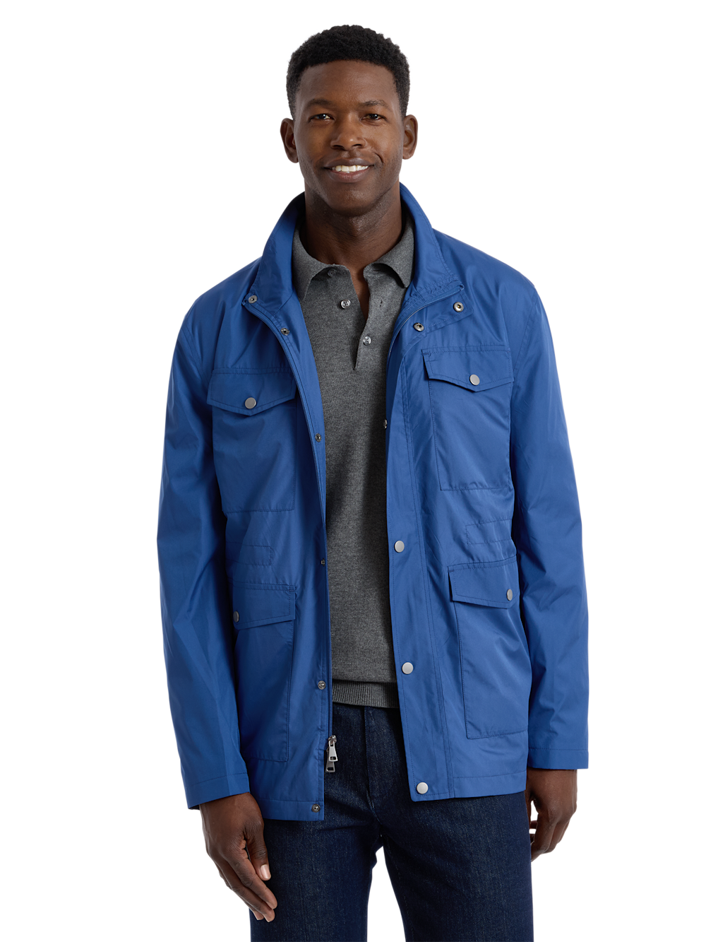 Alternate Shot of Men's bright blue Outerwear