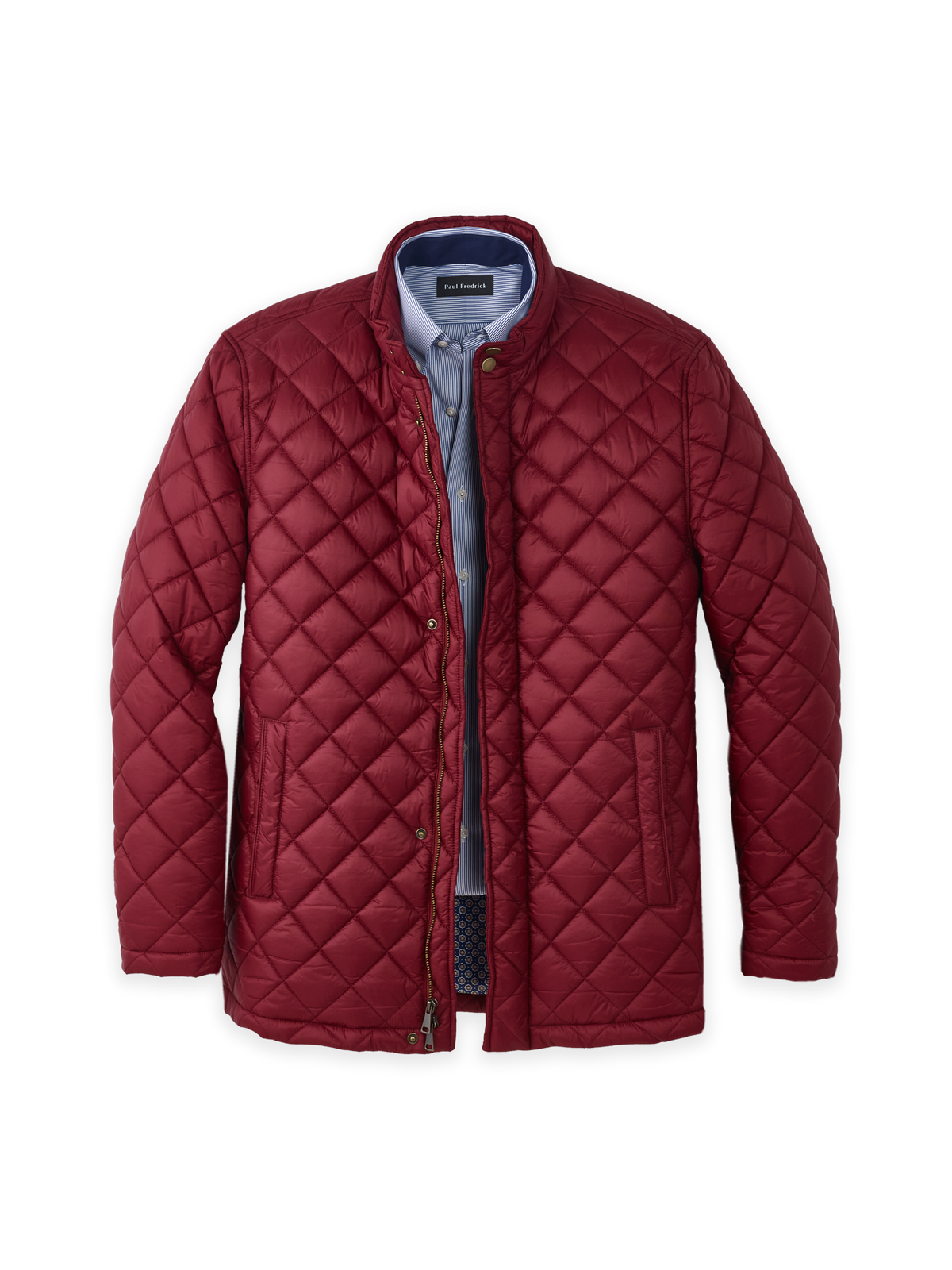 Quilted Jacket - Burgundy