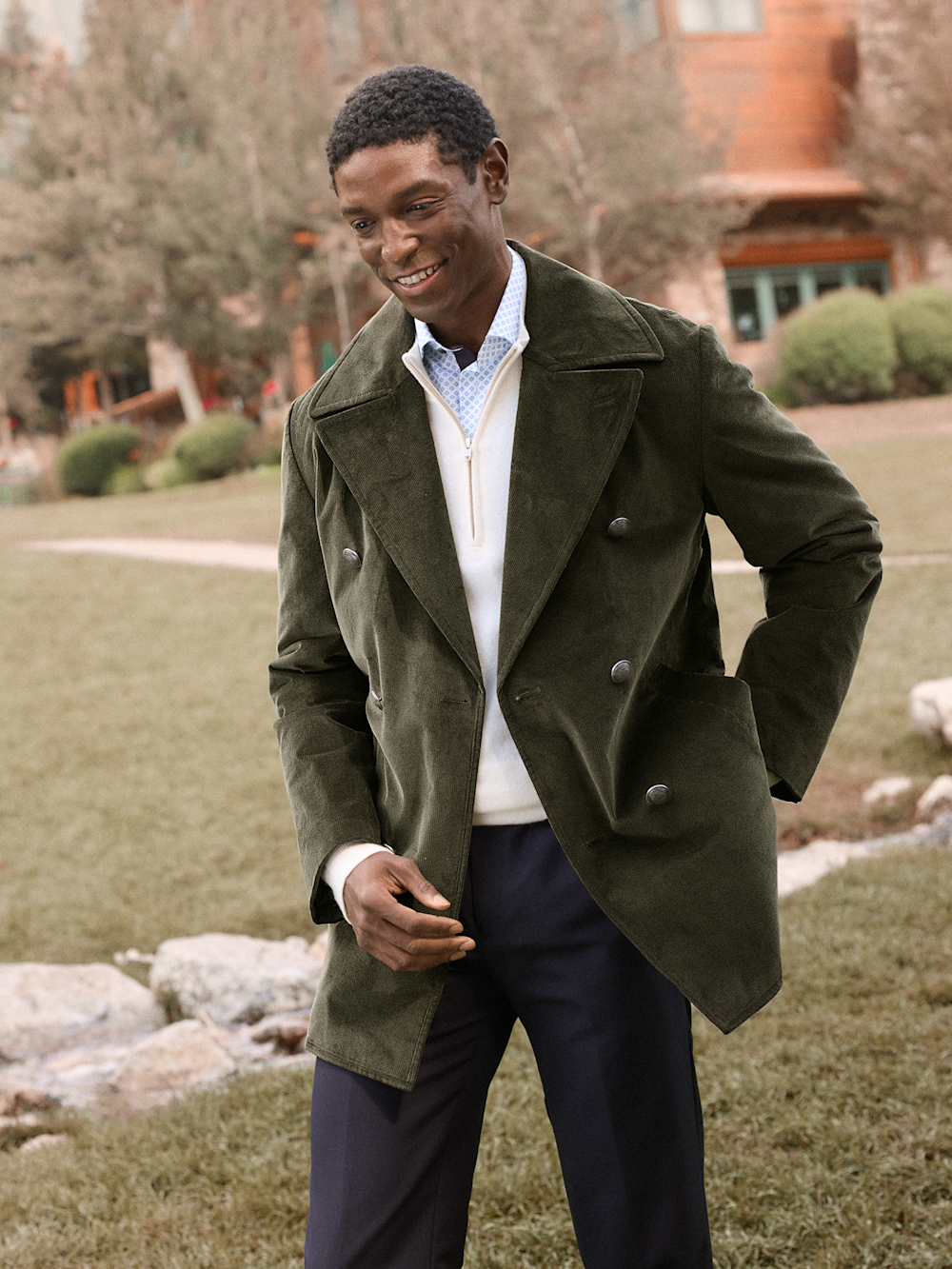 Alternate Shot of Men's green Outerwear