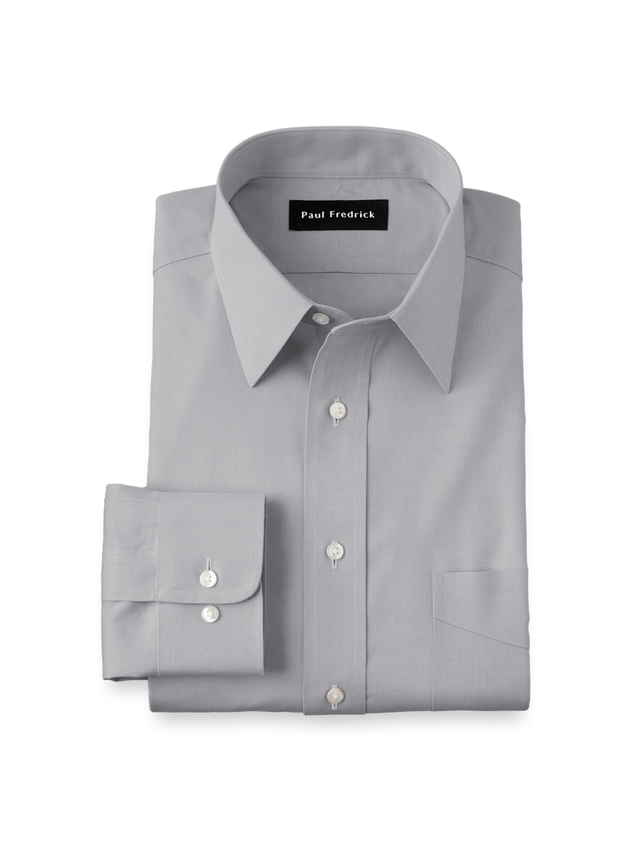Men's Slim Fit Grey Dress Shirts Paul Fredrick Men's Slim Fit Grey Dress Shirts Paul Fredrick