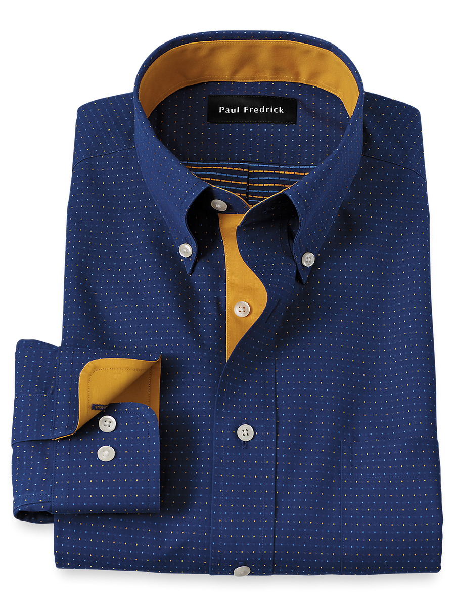 Men's Navy Blue Dress Shirts | Shop Online  Paul Fredrick
