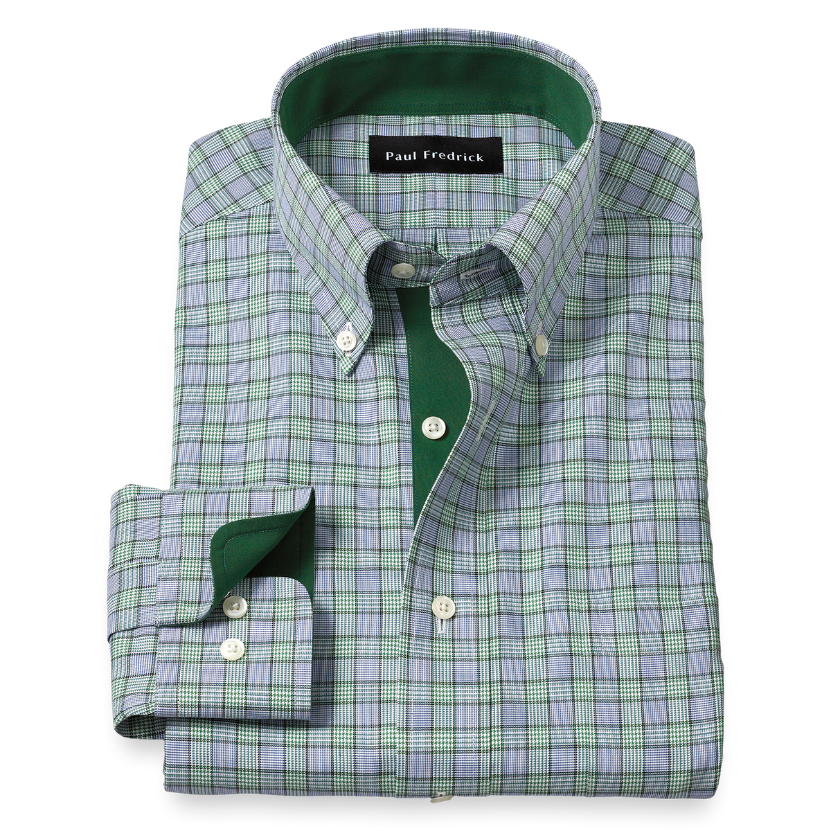 Men's Green Plaid Dress Shirts | Shop Online  Paul Fredrick
