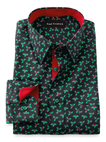 Men's Red and Black Dress Shirts Paul Fredrick Men's Red and Black Dress Shirts Paul Fredrick