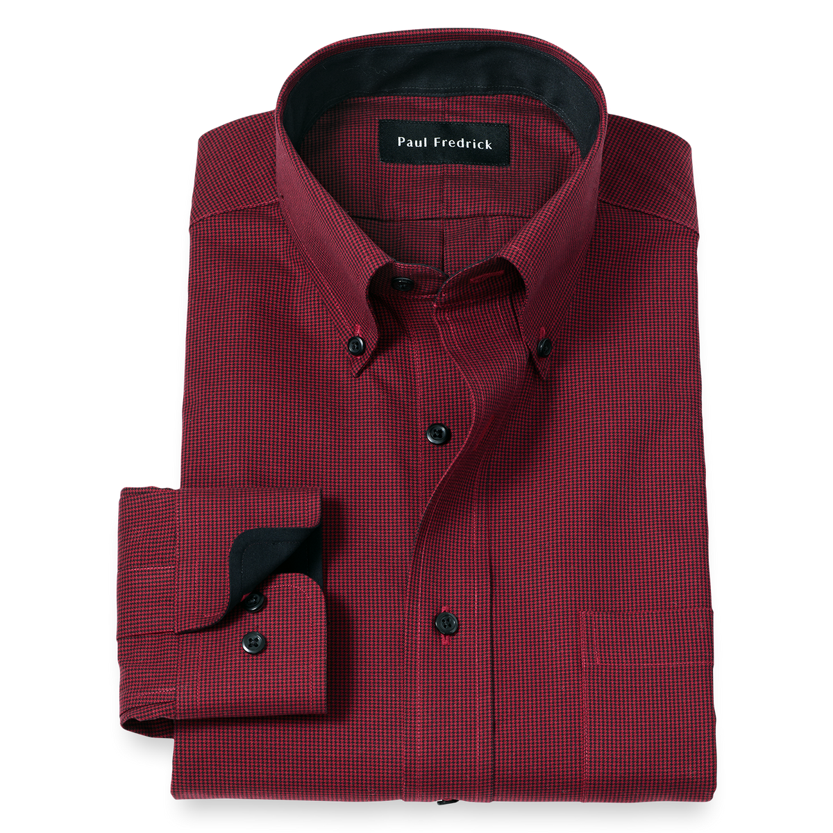 Men's Red and Black Dress Shirts Paul Fredrick Men's Red and Black Dress Shirts Paul Fredrick