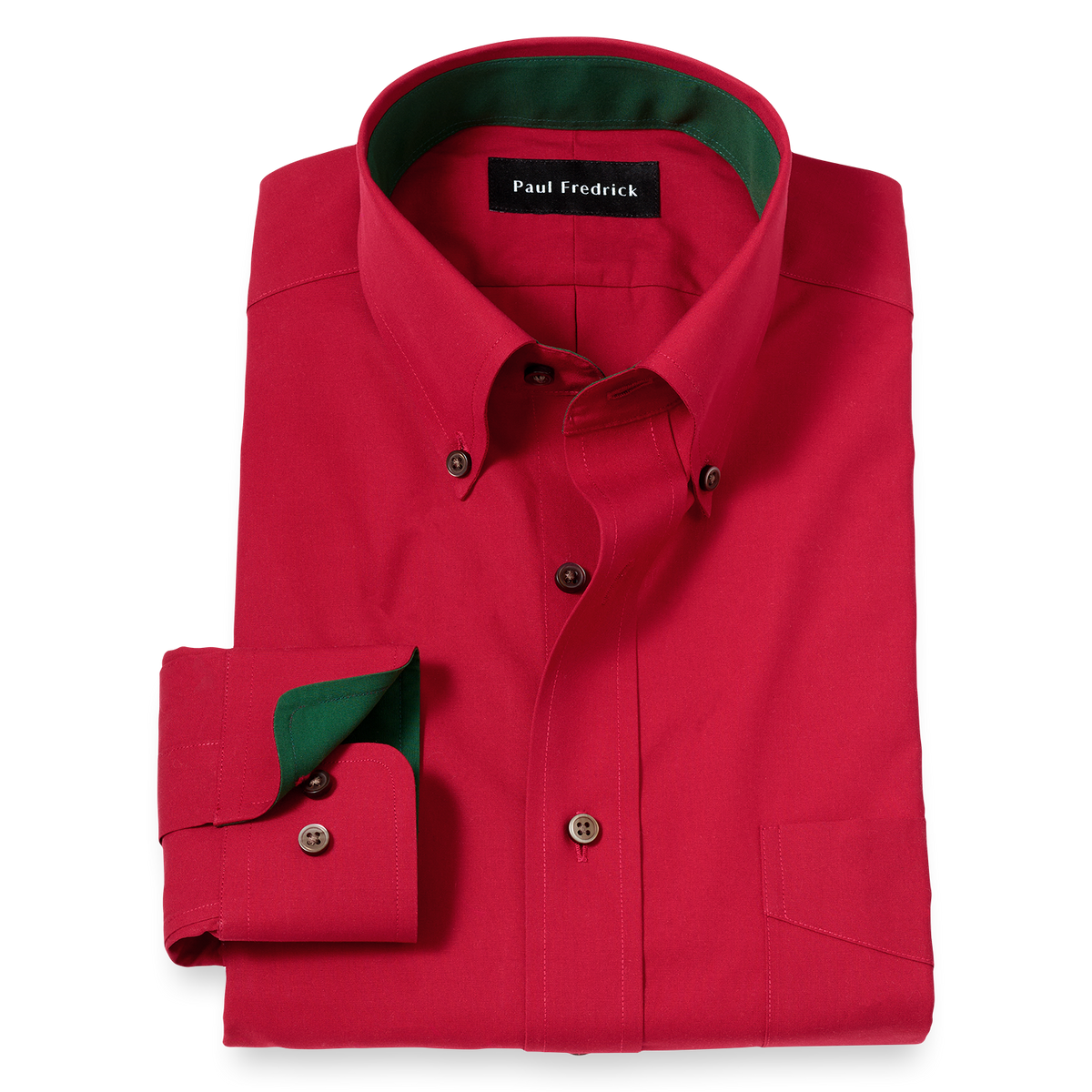 Men's Red Long Sleeve Dress Shirts Paul Fredrick Men's Red Long Sleeve Dress Shirts Paul Fredrick