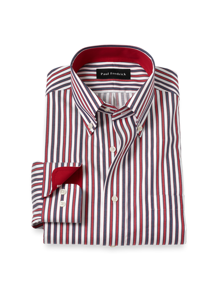 Red and White Dress Shirts