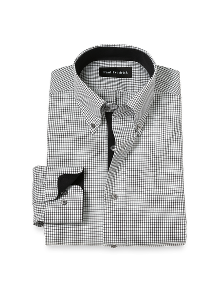 Men's Black and White Dress Shirts Paul Fredrick Men's Black and White Dress Shirts Paul Fredrick