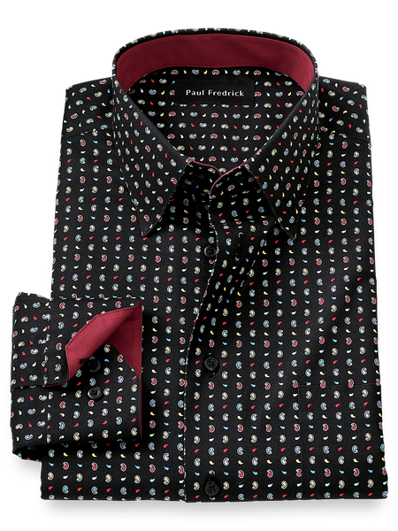 Black Paisley Dress Shirts
