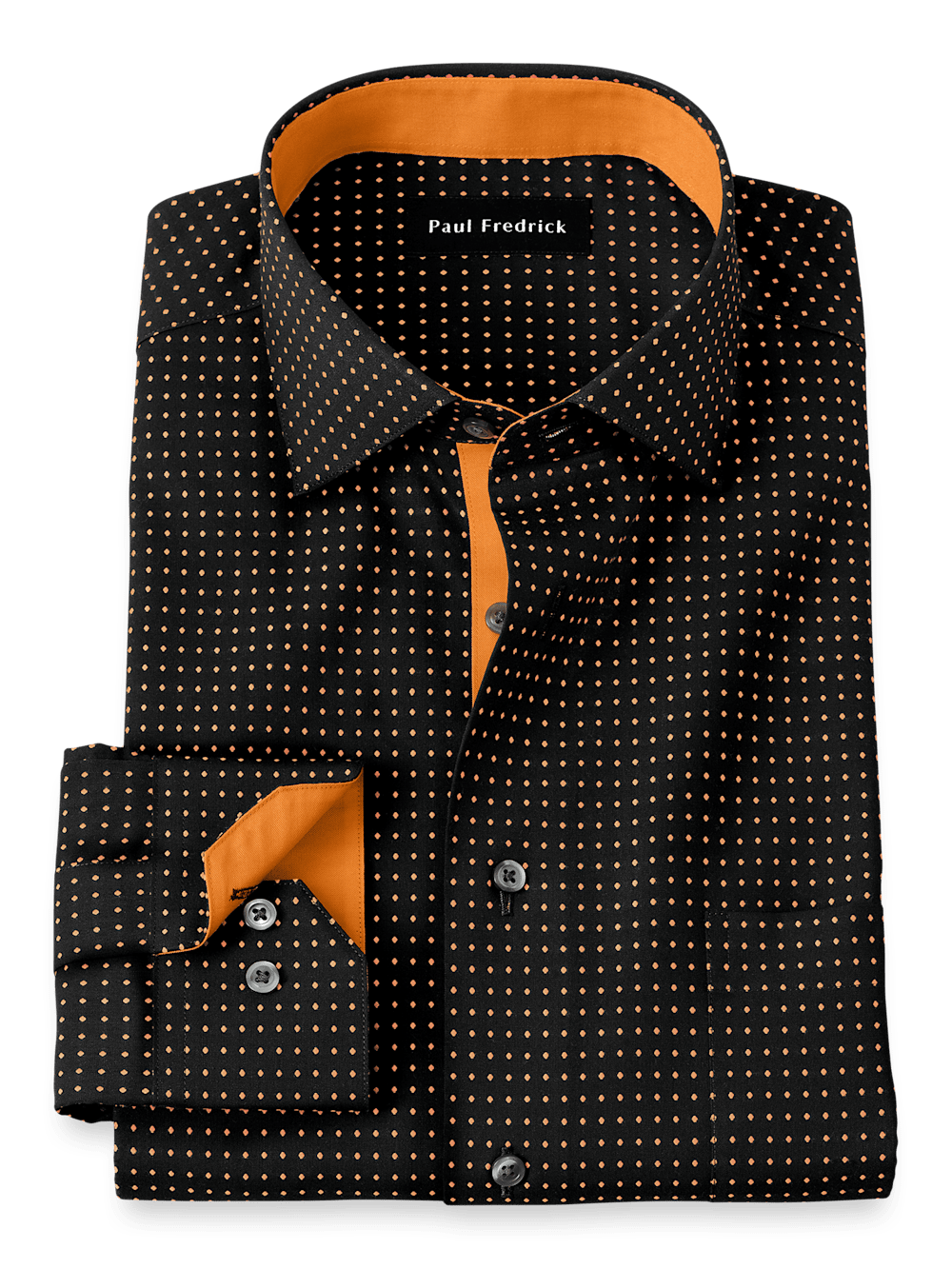 Black Polka Dot Dress Shirts