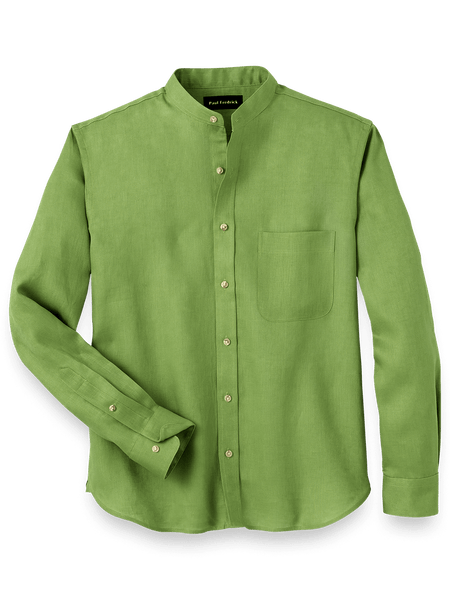 Green Long Sleeve Dress Shirts