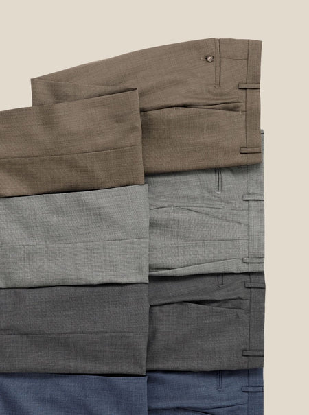 Wool Sharkskin Pants