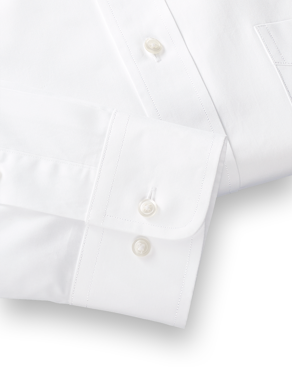 Alternate Image of Pure Cotton Broadcloth Solid Color Spread Collar Dress Shirt-3