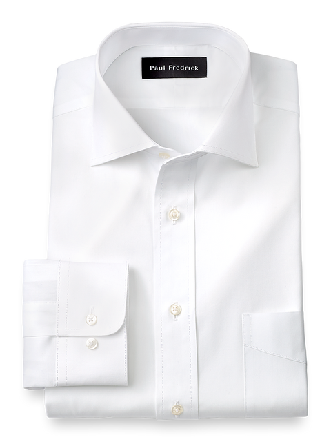 Pure Cotton Broadcloth Solid Color Cutaway Spread Collar Dress