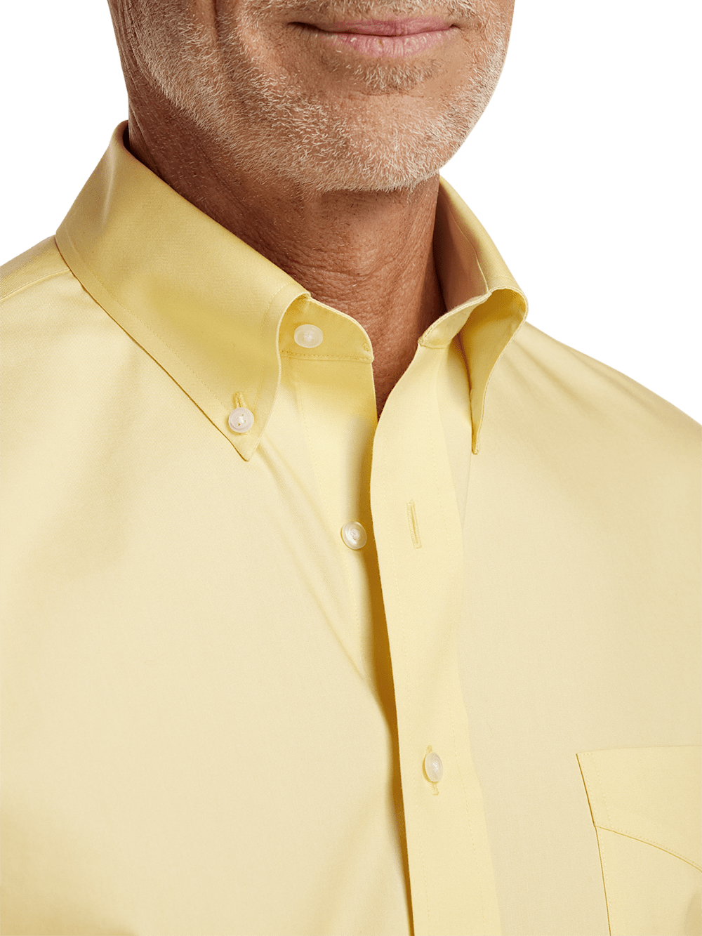 Alternate Image of Non-iron Cotton Pinpoint Solid Button Down Collar Dress Shirt-2