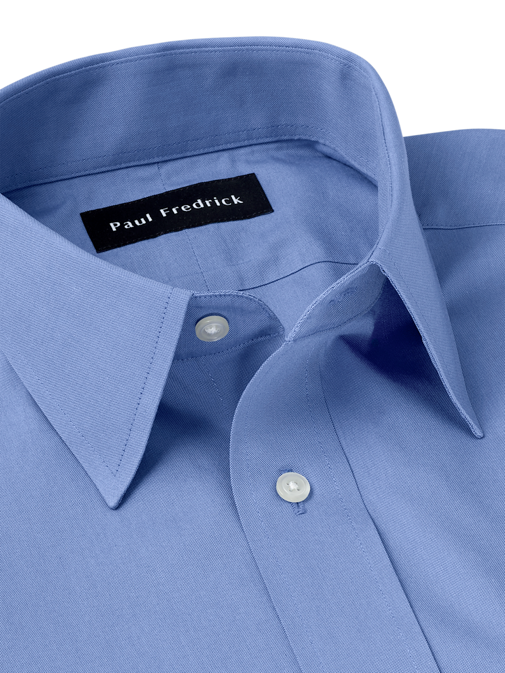 Alternate Image of Non-iron Cotton Pinpoint Solid Point Collar Dress Shirt-6