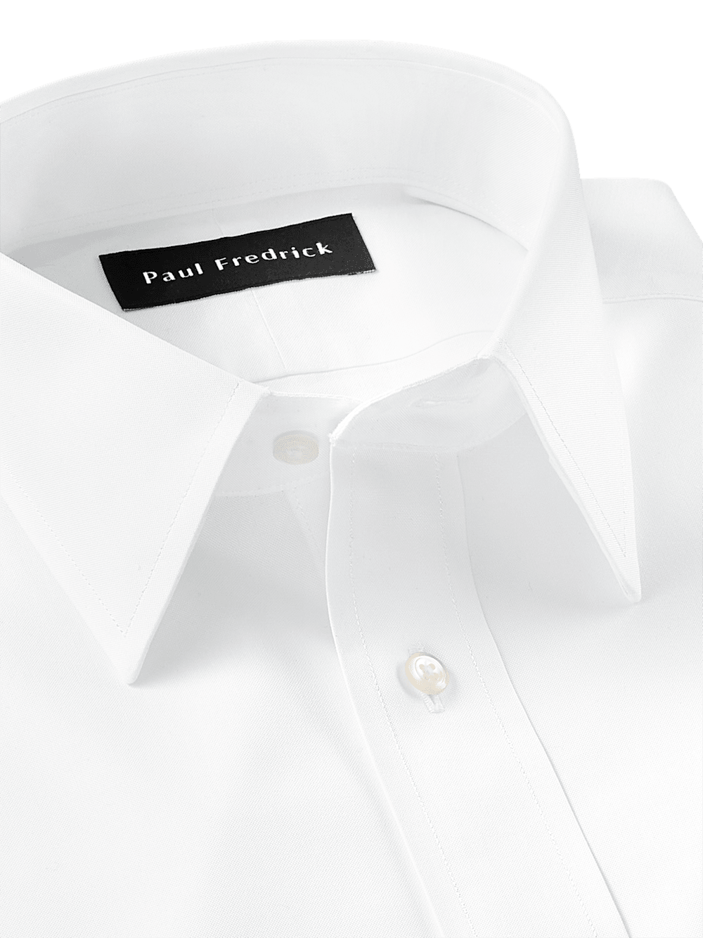 Alternate Image of Non-iron Cotton Pinpoint Solid Point Collar Dress Shirt-6
