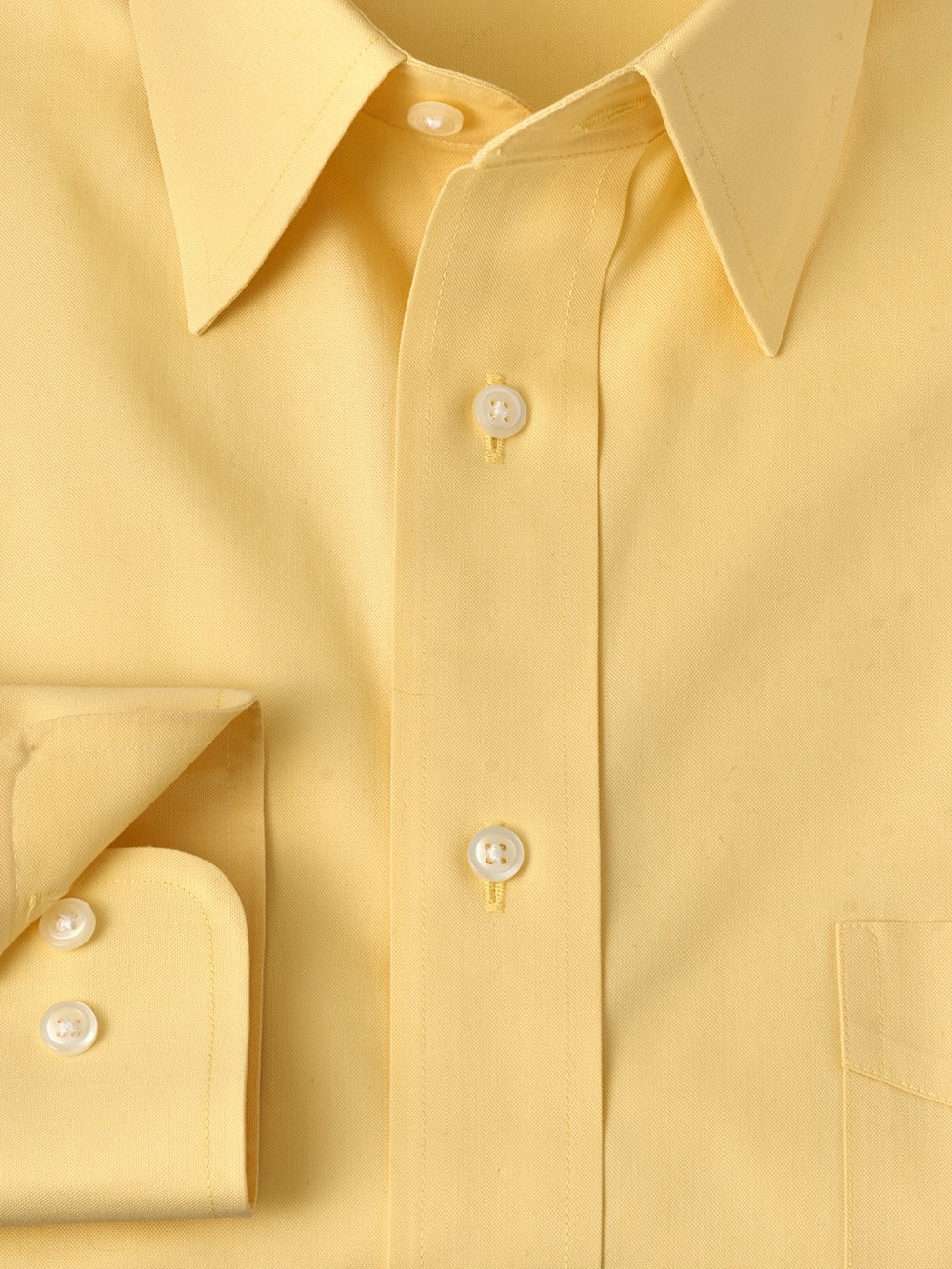 Alternate Shot of Men's Yellow Solid Shirts No Trim Detail - 5