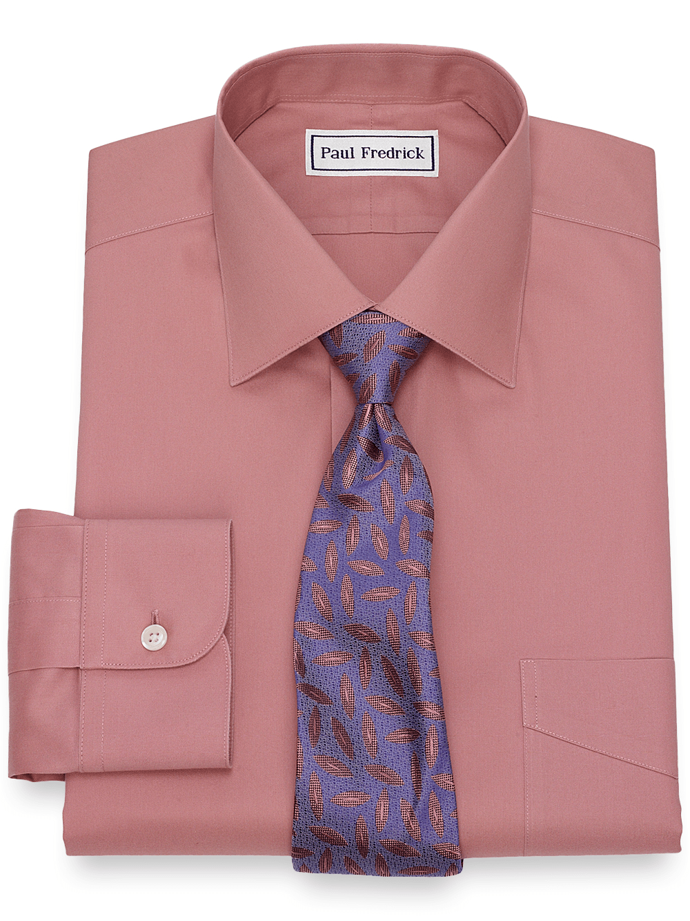 Men's Pink Solid Shirts No Trim Detail
