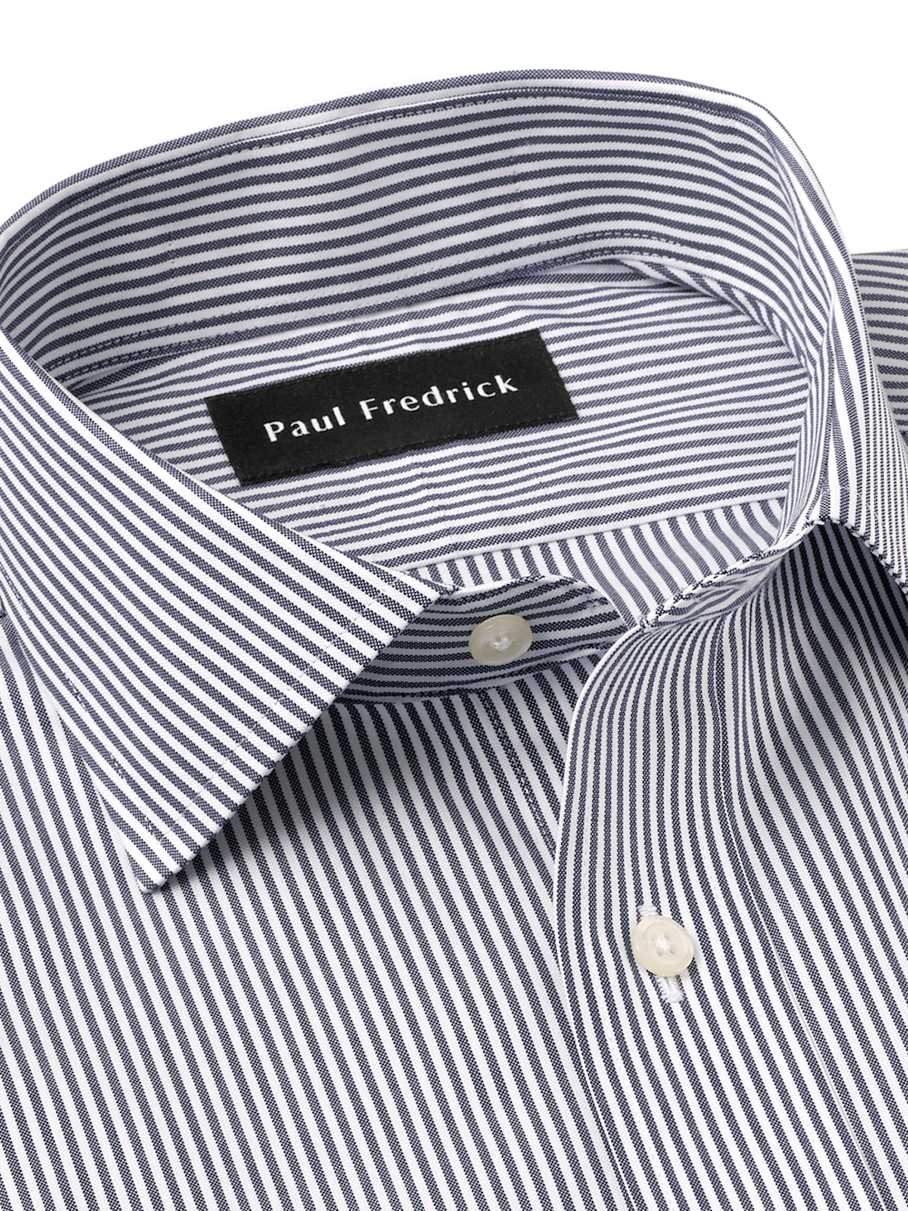 Alternate Image of Non-iron Cotton Pinpoint Solid Spread Collar Dress Shirt-6