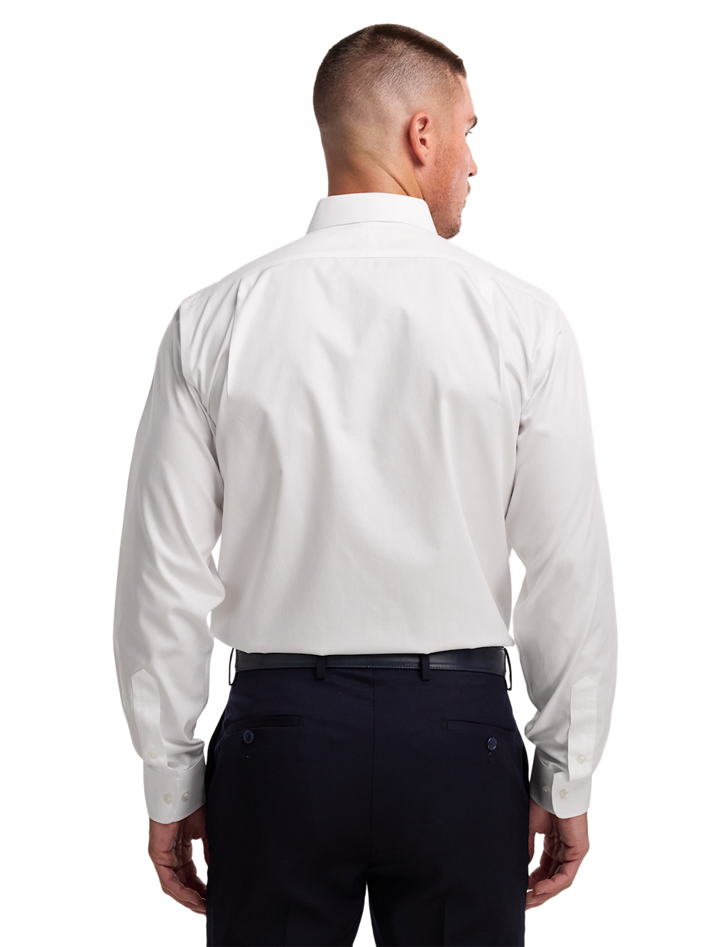 mock collar dress shirt Men Mock Neck Shirt