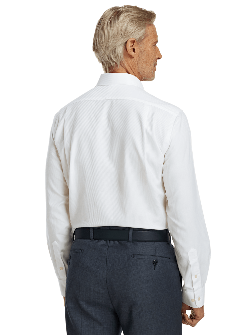 Alternate Image of Non-iron Cotton Twill Spread Collar Dress Shirt-4