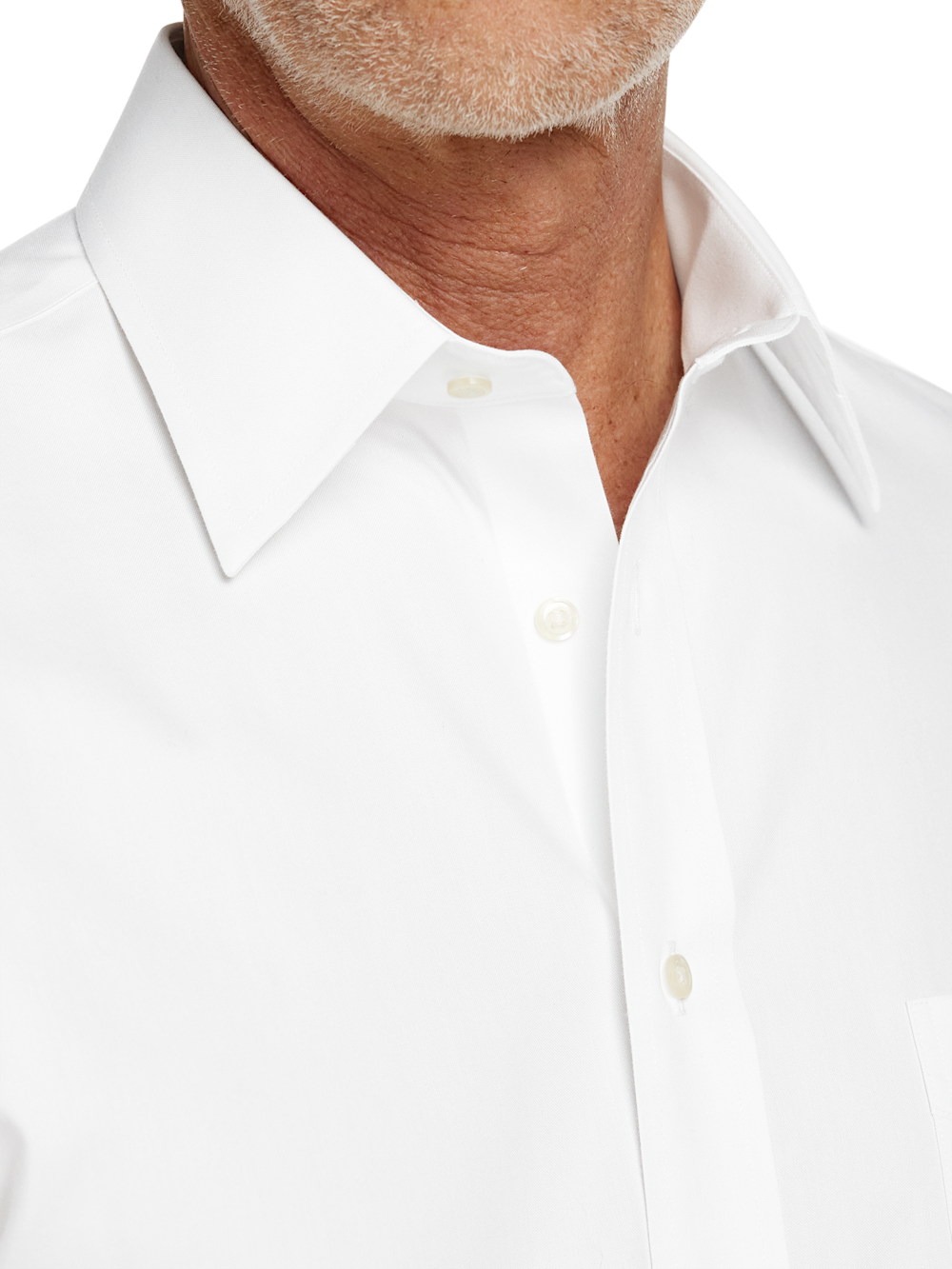 paul fredrick short sleeve dress shirts Non-Iron Cotton Pinpoint Solid Point Collar Short Sleeve Dress Shirt