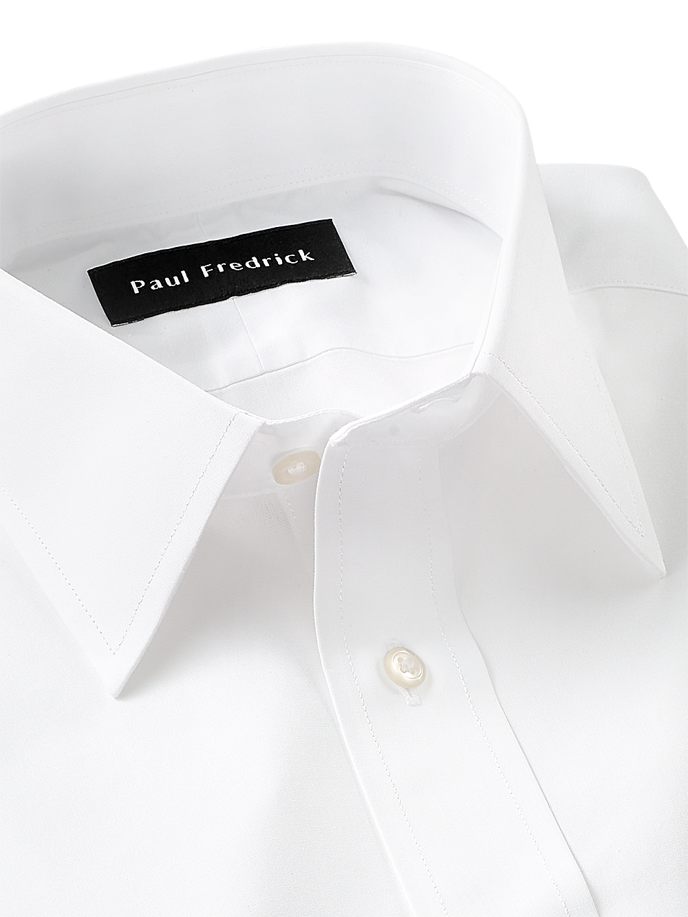 Supima Non-Iron Cotton Solid Color Straight Collar Dress Shirt - White - Classic Fit / 14.5 / 32 Supima Non-Iron Cotton Solid Color Straight Collar Dress Shirt - White - Classic Fit / 14.5 / 32