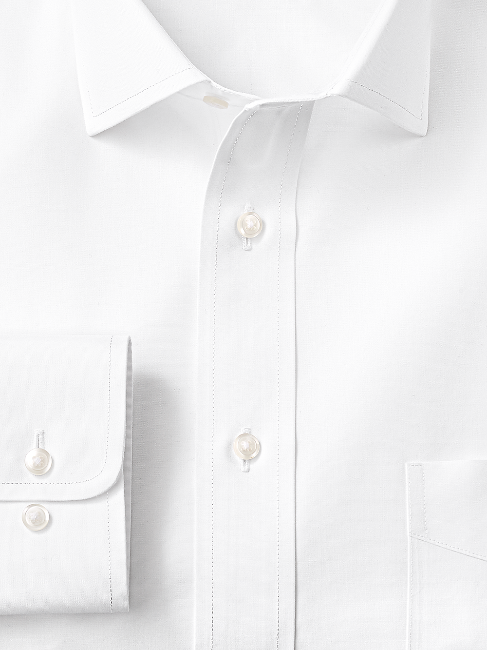 Alternate Image of Supima Non-iron Cotton Solid Color Spread Collar Dress Shirt-1