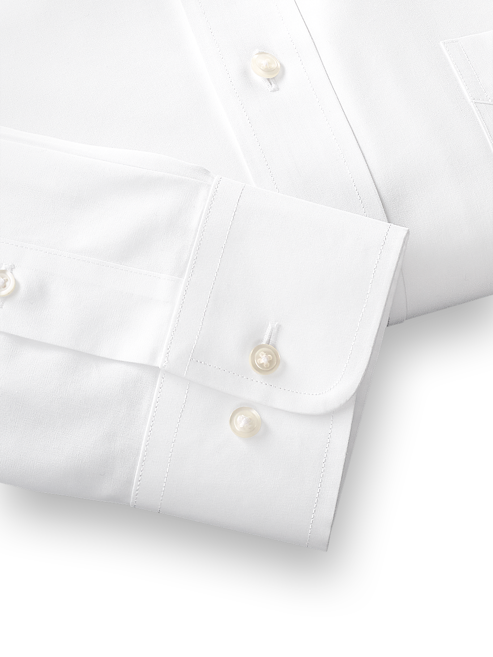 Alternate Image of Supima Non-iron Cotton Solid Color Spread Collar Dress Shirt-3
