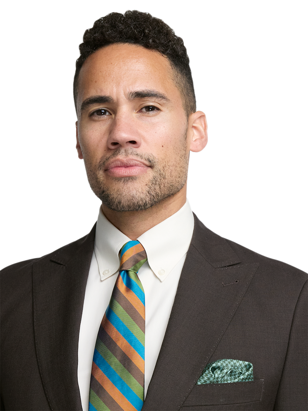 Alternate Image of Wool Stretch Bengaline Single Breasted Peak Lapel Suit-2