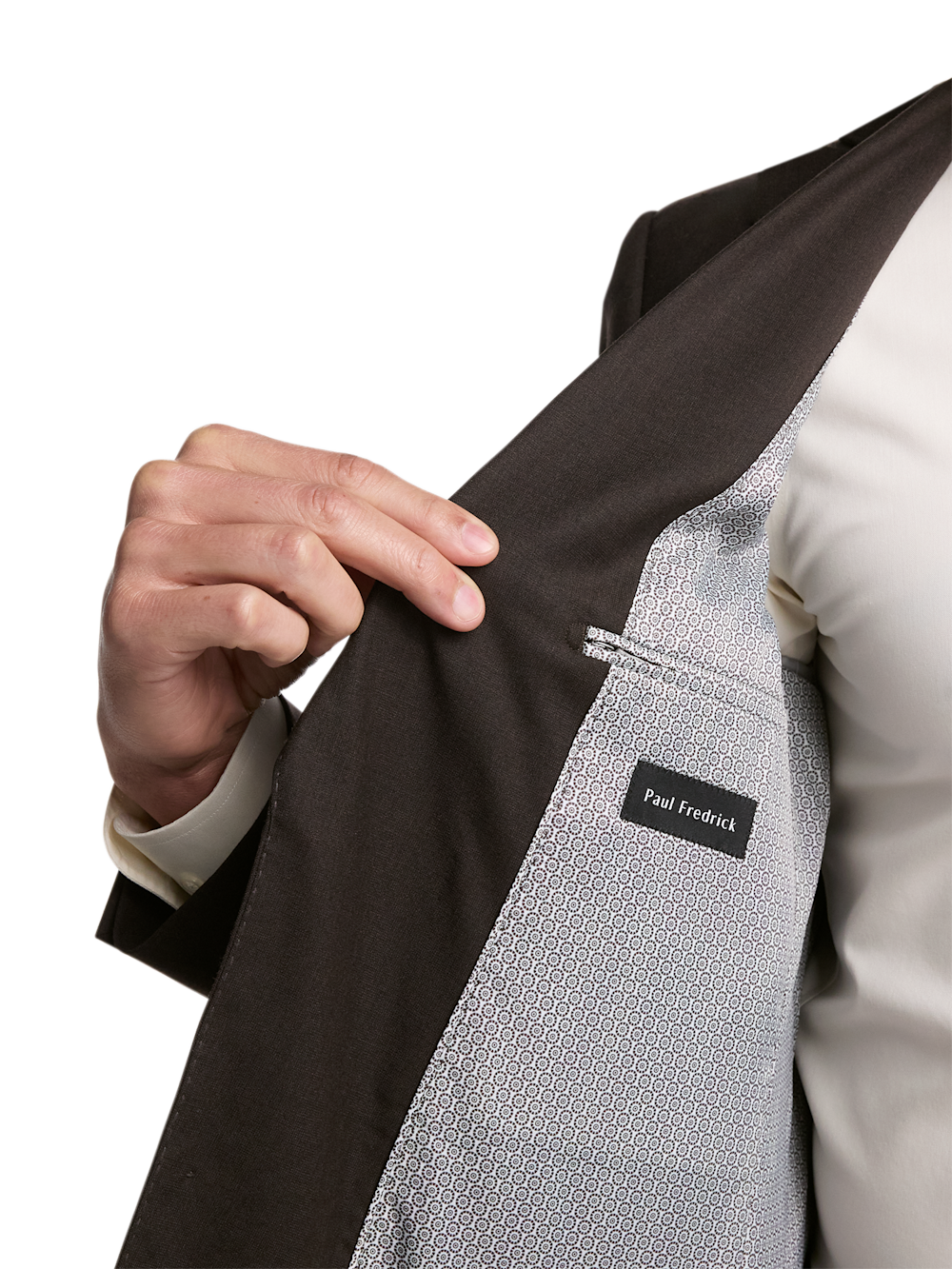 Alternate Image of Wool Stretch Bengaline Single Breasted Peak Lapel Suit-3
