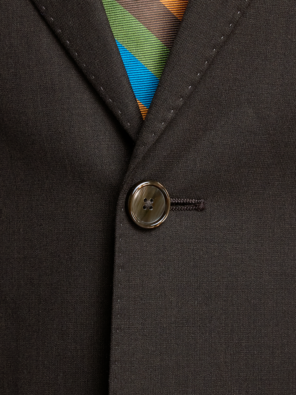 Alternate Image of Wool Stretch Bengaline Single Breasted Peak Lapel Suit-4