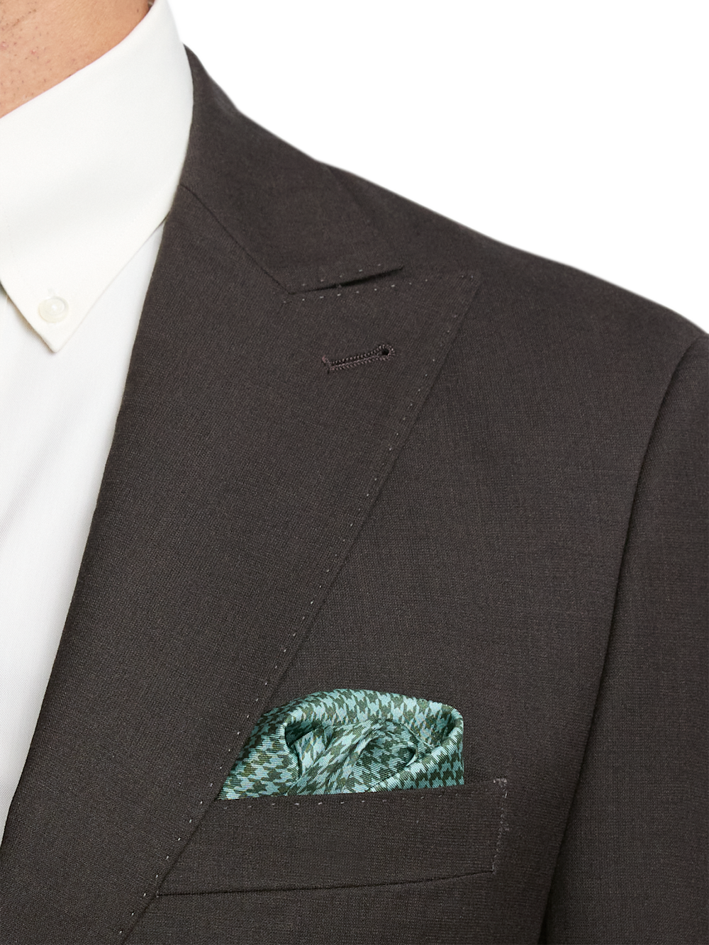 Alternate Image of Wool Stretch Bengaline Single Breasted Peak Lapel Suit-5