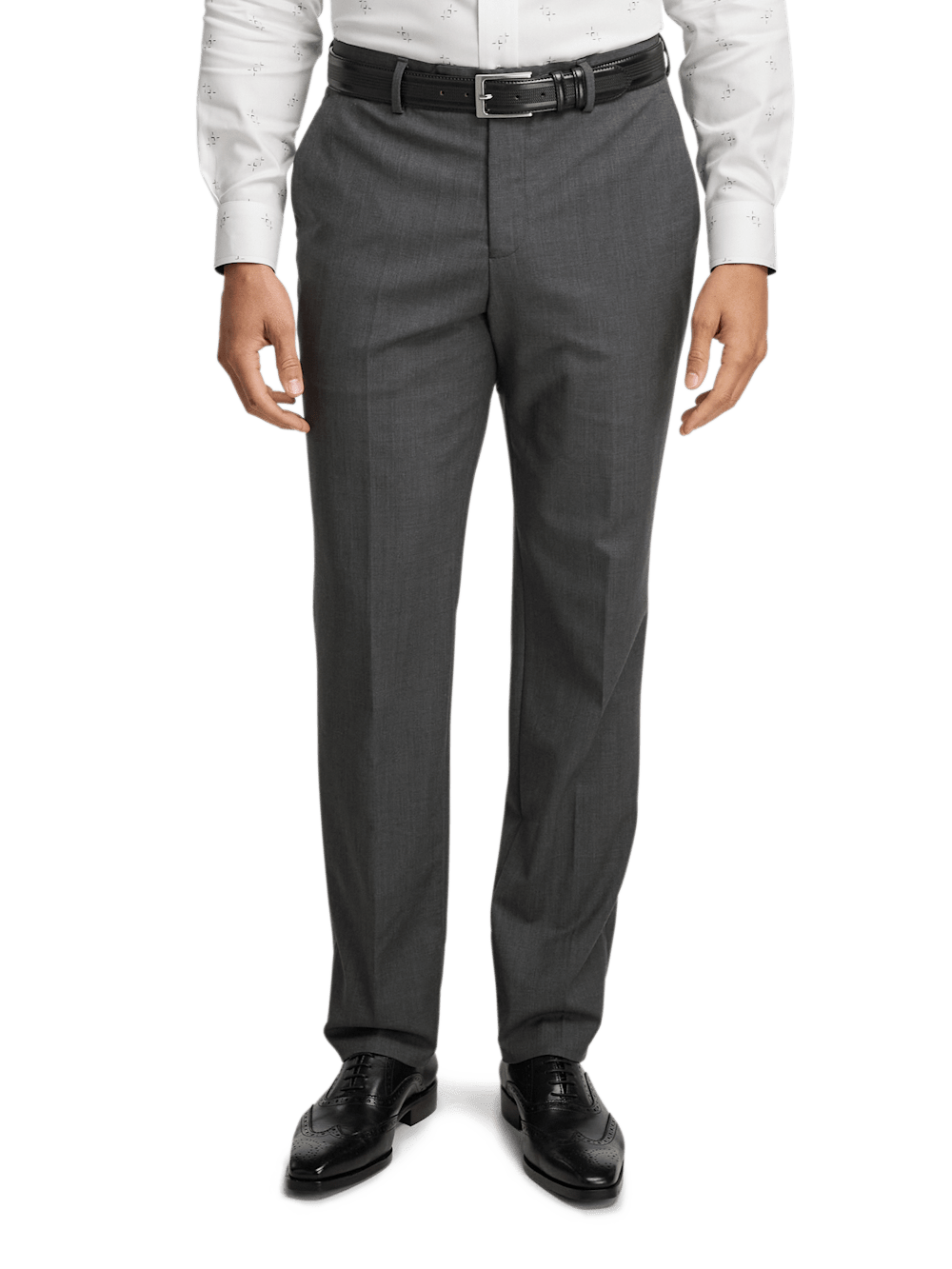 Alternate Image of Wool Stretch Bengaline Single Breasted Peak Lapel Suit-8