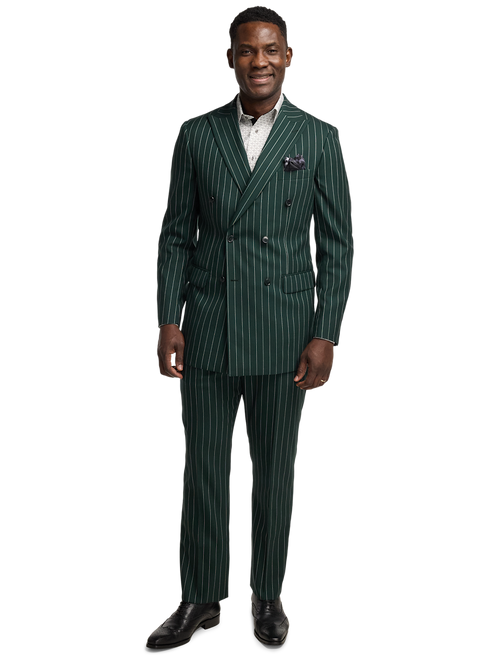 ジャケット・アウター Wool Chambray Peaked Lapel Double 4 Colors Chambray Washable Wool Prime-Over Peaked Lapel Double Breaste