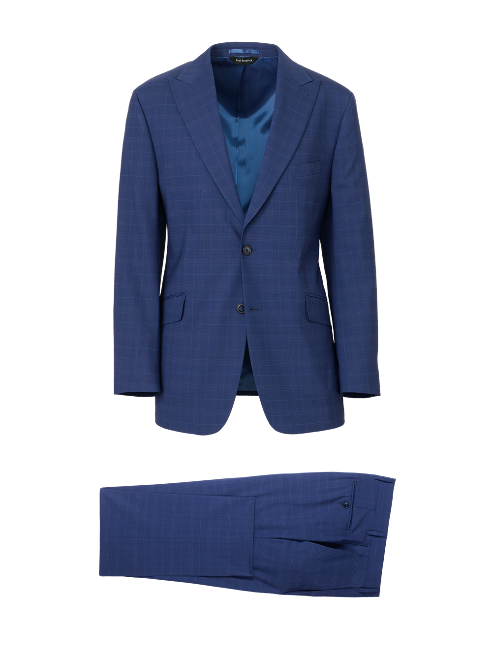Product Image of Wool Blend Single Breasted Peak Lapel Suit-0
