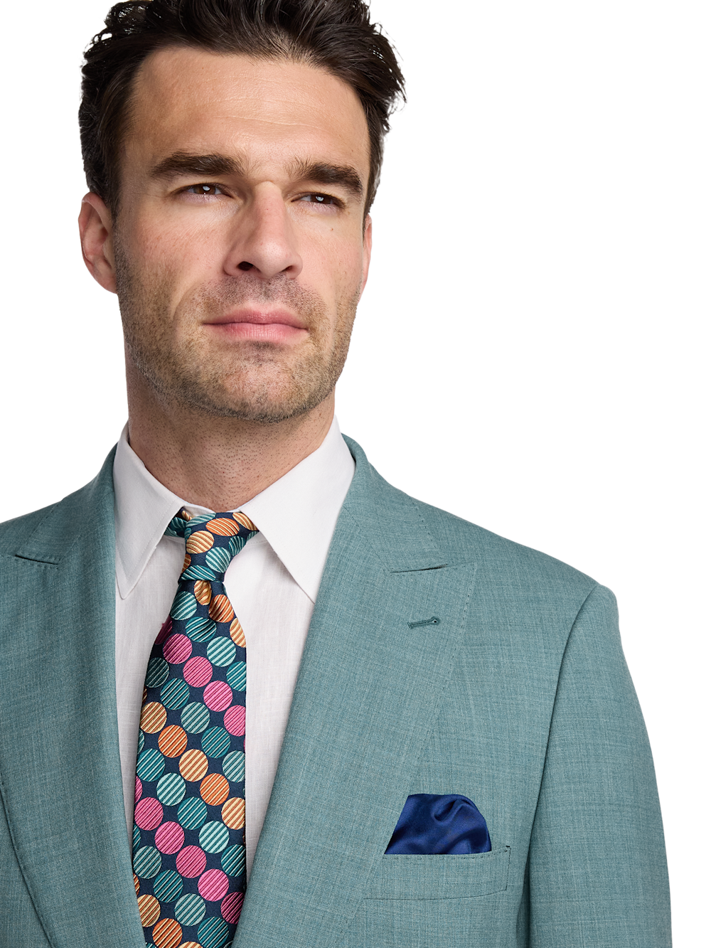 Alternate Image of Wool Blend Single Breasted Peak Lapel Suit-2