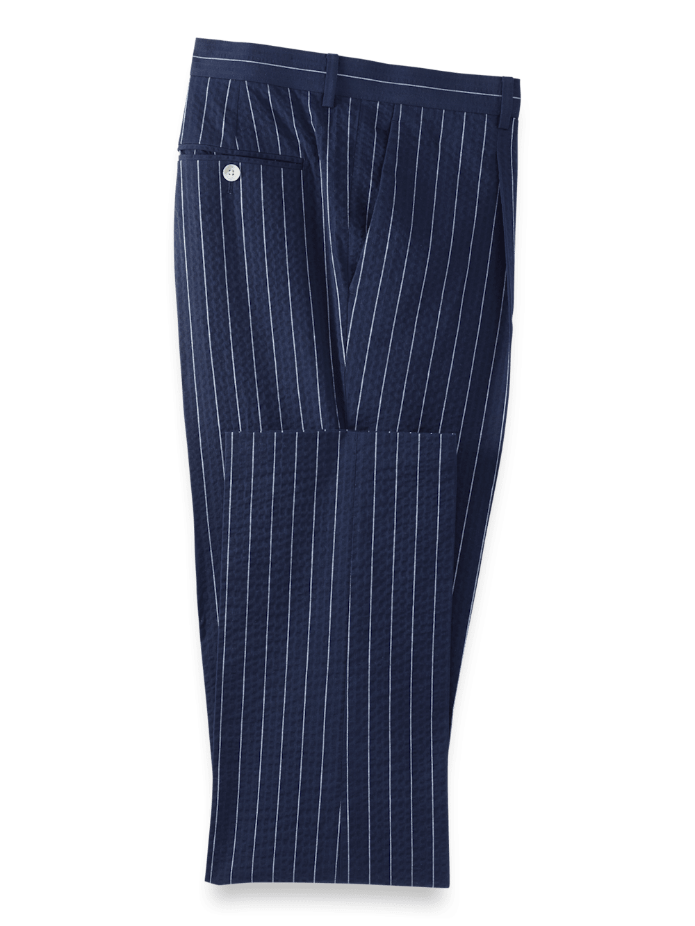 Alternate Image of Cotton Stretch Pinstripe Peak Lapel Suit-8