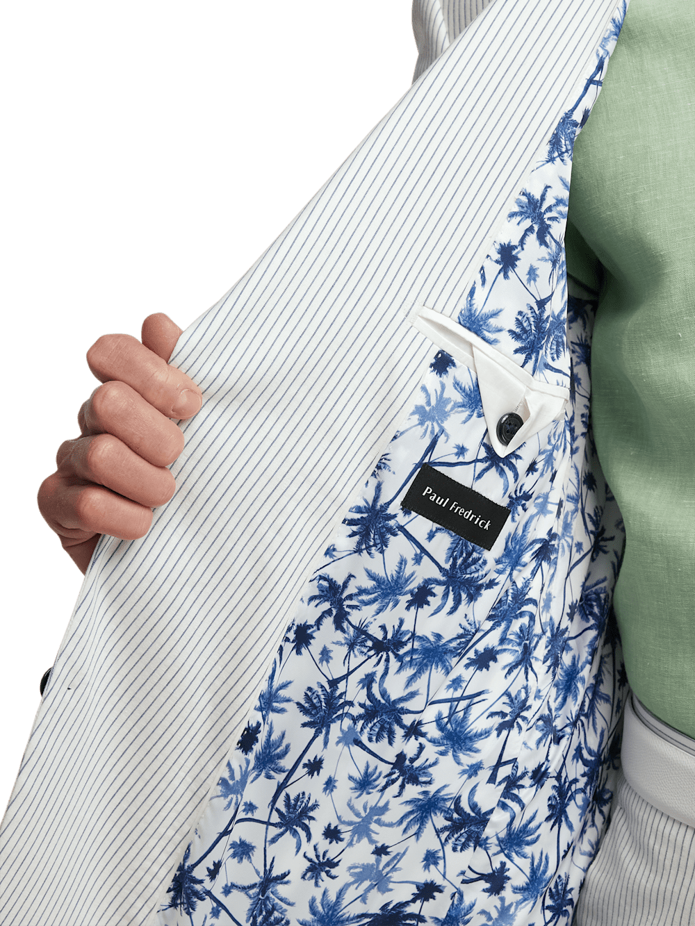 Alternate Image of Cotton Stretch Stripe Seersucker Peak Lapel Suit-3