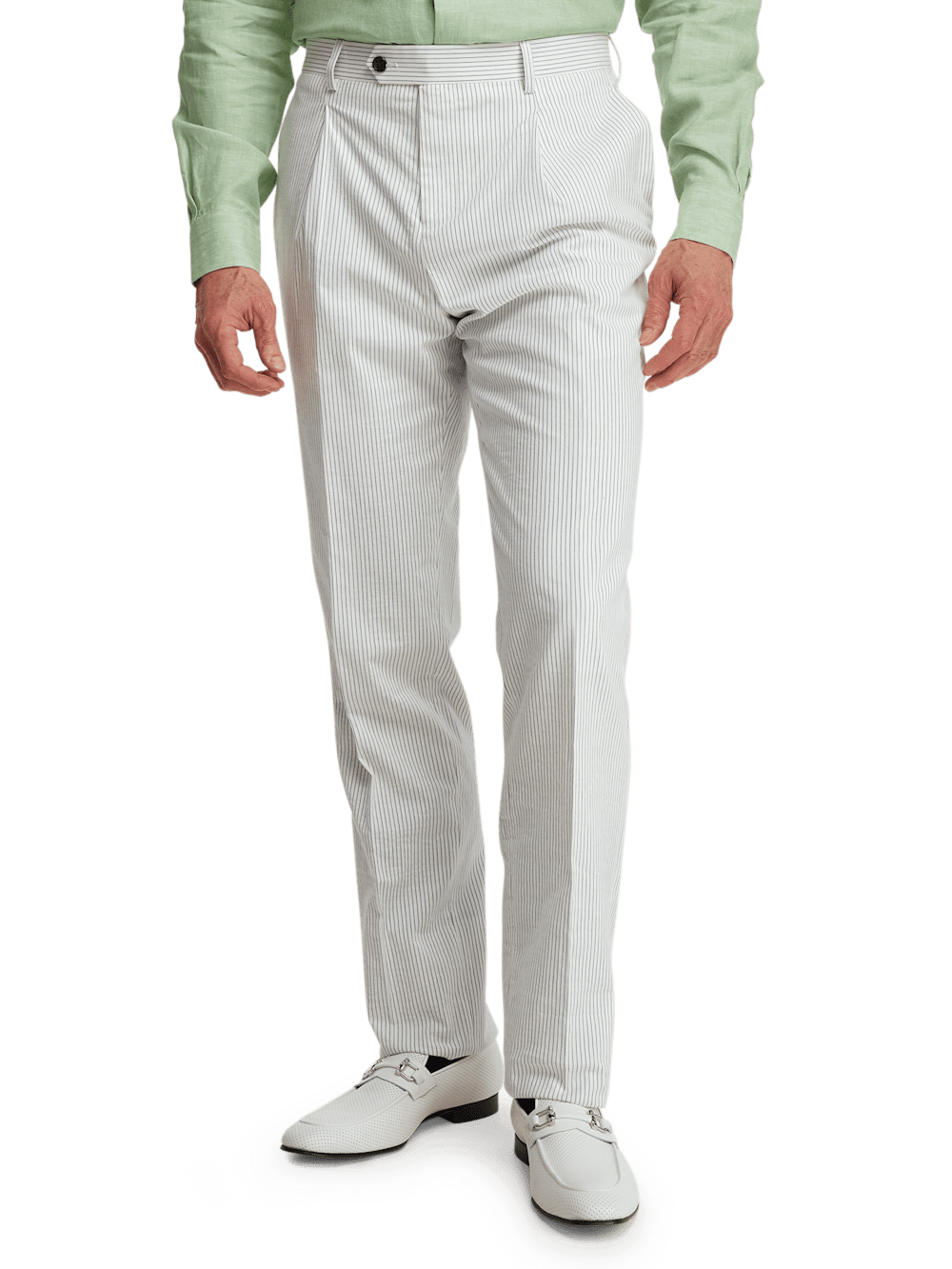 Alternate Image of Cotton Stretch Stripe Seersucker Peak Lapel Suit-7