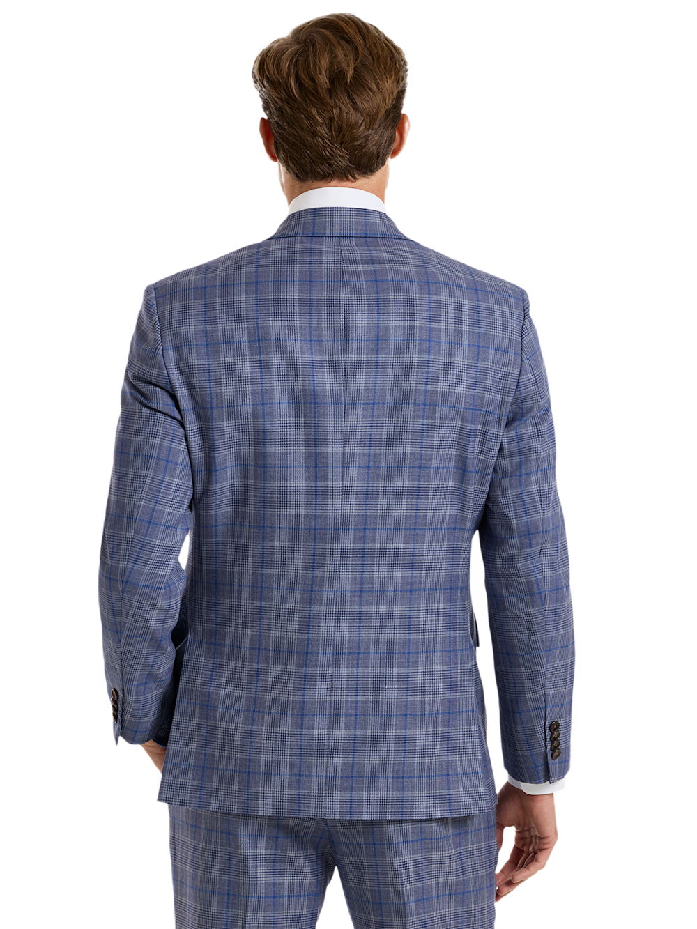 Alternate Image of Plaid Wool Blend Single Breasted Notch Lapel Suit-6