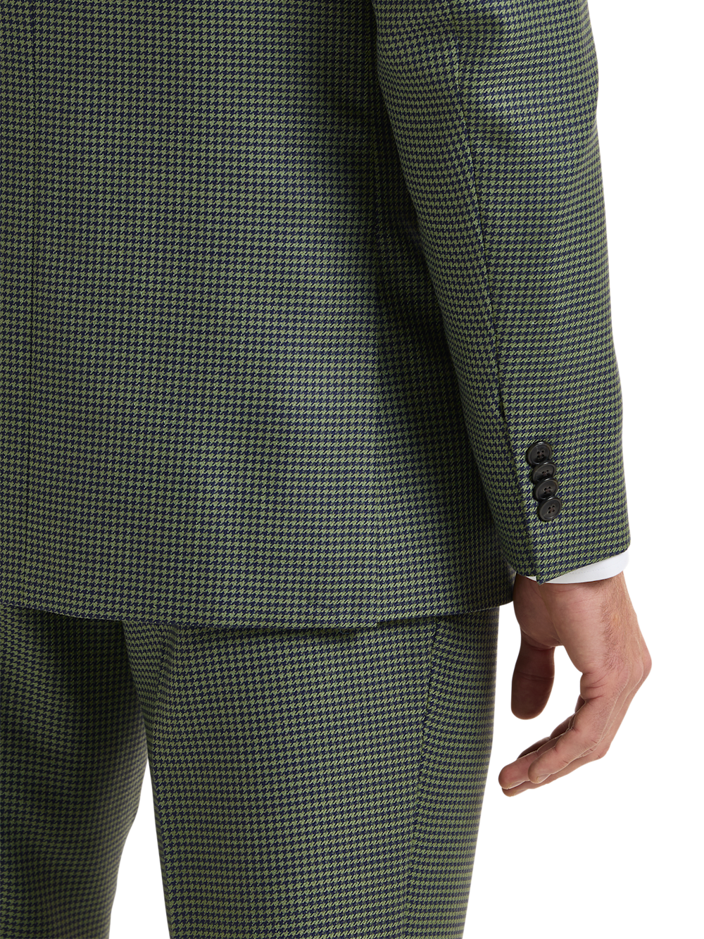 Alternate Image of Houndstooth Wool Double Breasted Peak Lapel Suit-3