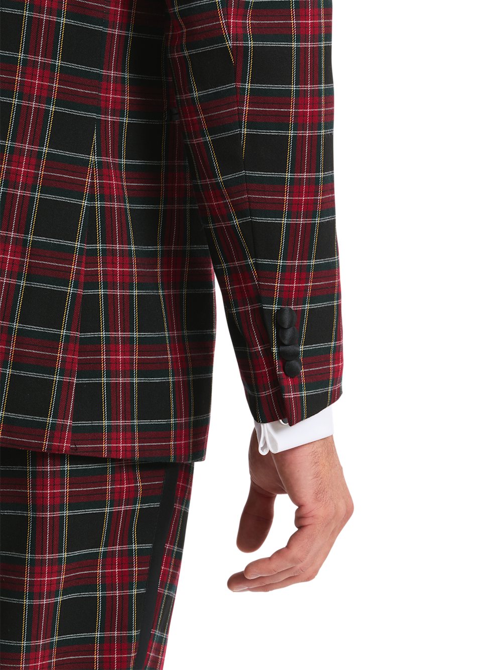 Alternate Shot of Men's black multi  Suit  - 4