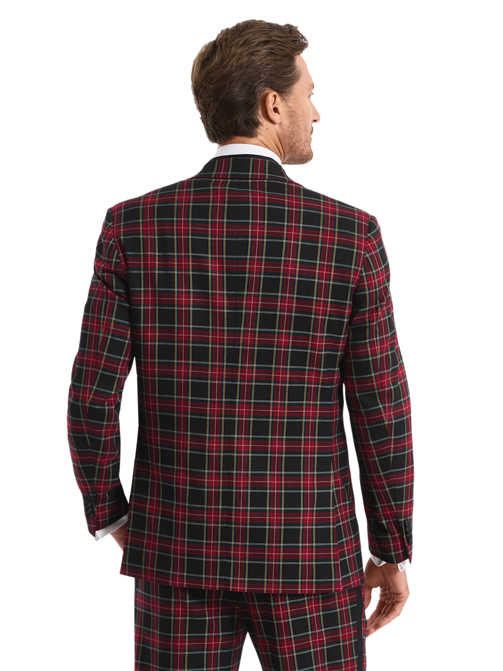 Alternate Shot of Men's black multi  Suit  - 7