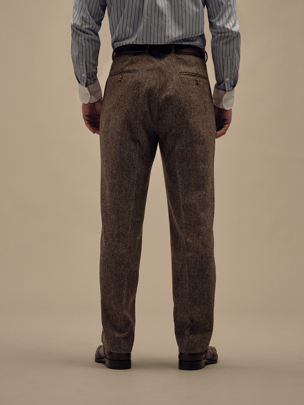 Wool Donegal Sherry Tweed Single Breasted Notch Lapel Suit