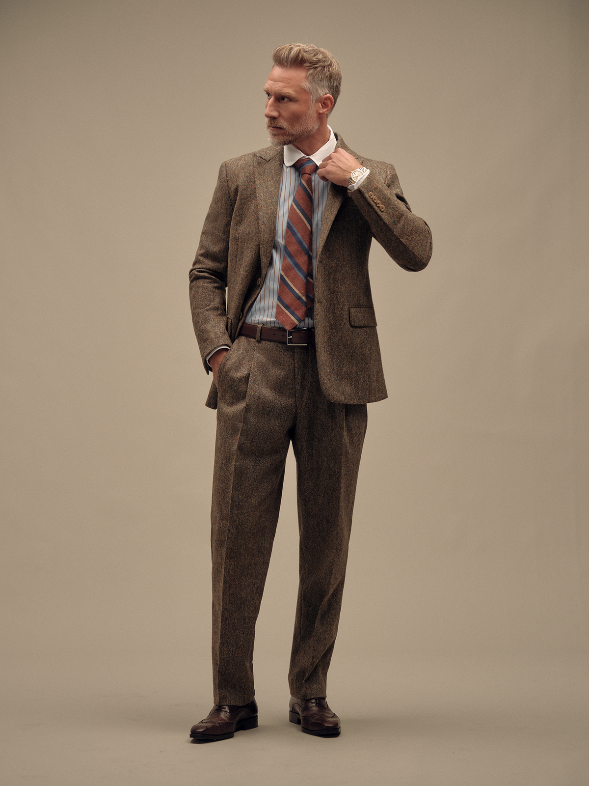Donegal Suit - Brown Multi