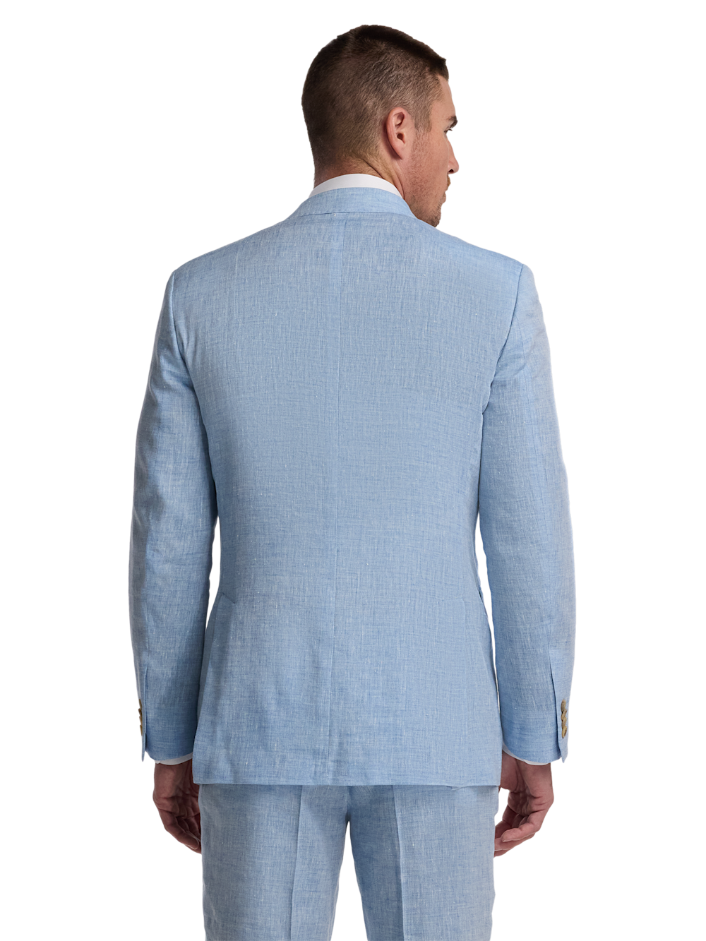 Alternate Image of Italian Linen Blend Single Breasted Notch Lapel Suit-6